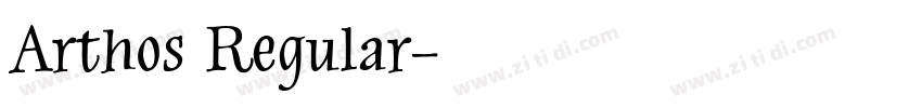 Arthos Regular字体转换
